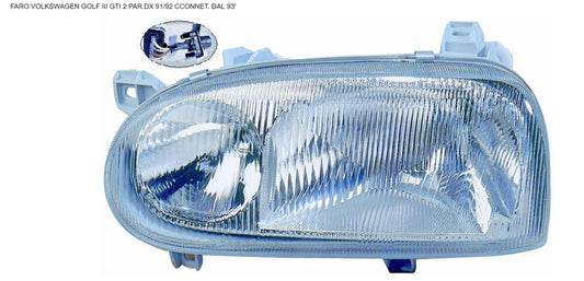 FARO DX H1-H1 2 PARAB VW GOLF III 11/91>09/97