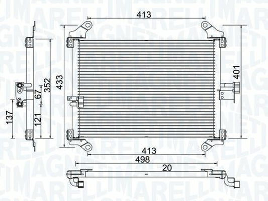 CONDENSATORE FIAT DUCATO  (230) - CITROEN -PEUGEOT