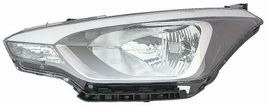 FARO SX H4 PREDISPOSTO REGOLAZIONE EL HYUNDAI I20 01/14> 3P PARAB NERA