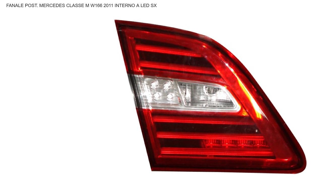 FANALE POSTERIORE SX INTERNO A LED MERCED CLASSE M W166 10/11>