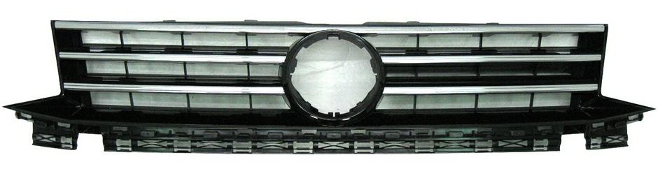 GRIGLIA NERA LUCIDA C/5 MODANATURE CROMO VW CADDY 01/15>