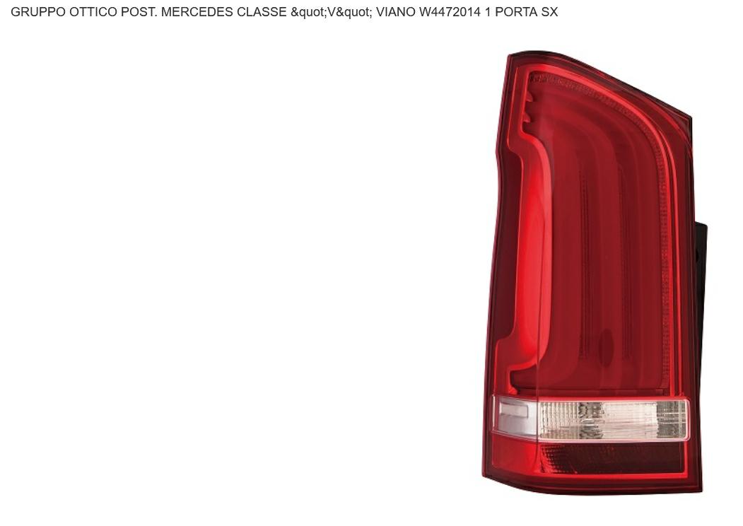 GRUPPO OTTICO POSTERIORE SX A LED MERCED VITO-CLASSE V W447 03/14> 1 PORTA