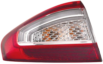 GRUPPO OTTICO POSTERIORE SX BIANCO ROSSO A LED FORD MONDEO 4P 10/10>