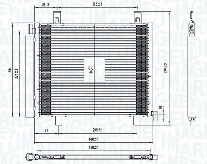 CONDENSATORE VW UP (121, 122, BL1, BL2) 1.0