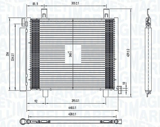 CONDENSATORE VW UP (121, 122, BL1, BL2) 1.0